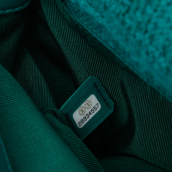 Pre-Loved Chanel Small Wool Tweed Giant Logo Flap - Picture 6 of 8